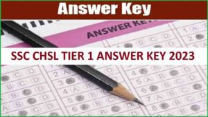 SSC JHT answer key 2023 released at ssc.nic.in